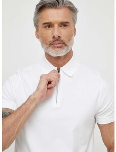 Bavlnené polo tričko Tommy Hilfiger biela farba,jednofarebný,MW0MW34746