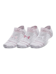 Pánske ponožky Under Armour Essential No Show 3-Pack White 100