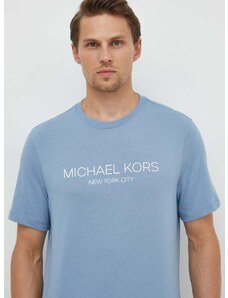 Bavlnené tričko Michael Kors pánsky, s potlačou