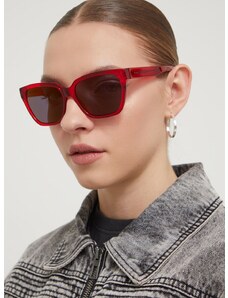Slnečné okuliare HUGO dámske, červená farba, HG 1264/S