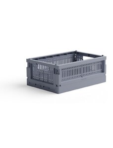 Skladacia prepravka mini Made Crate - blue grey