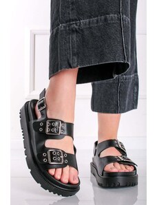 C’M Paris Čierne nízke sandále Delila