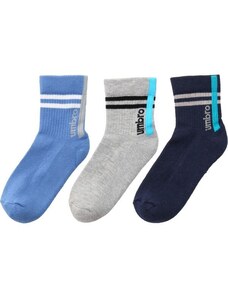Umbro STRIPED SPORTS SOCKS JNR - 3 PACK Detské ponožky, tmavo modrá, veľkosť 28/31