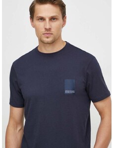 Bavlnené tričko Armani Exchange pánske, s nášivkou, 3DZTHM ZJ8EZ