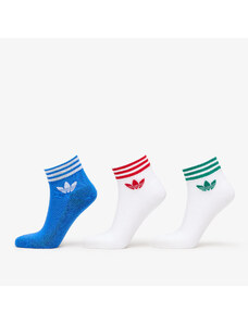 adidas Originals Pánske ponožky adidas Trefoil Ankle Sock 3-Pack Blue Bird/ White/ White
