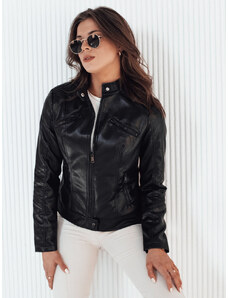 Women's leather jacket KLIROS black Dstreet