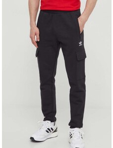 Tepláky adidas Originals Trefoil Essentials Cargo Pants čierna farba, s nášivkou, IP2755