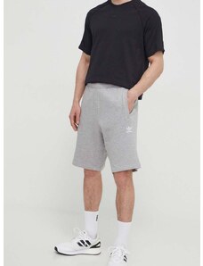 Bavlnené šortky adidas Originals Essential šedá farba, melanžové, IR6848