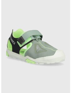 Detské sandále adidas TERREX TERREX CAPTAIN TOEY 2.0 K zelená farba