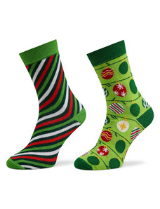 Súprava 2 párov vysokých dámskych ponožiek Rainbow Socks