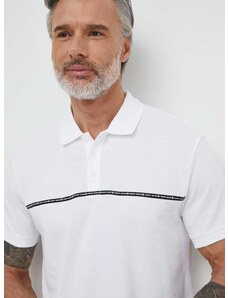Bavlnené polo tričko Tommy Jeans biela farba,s potlačou,DM0DM18926