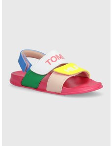 Detské sandále Tommy Hilfiger ružová farba