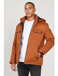 ALTINYILDIZ CLASSICS Pánsky kabát s kapucňou Brick Standard Fit pravidelného strihu