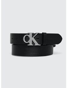 Kožený opasok Calvin Klein Jeans pánsky,čierna farba,K50K511168