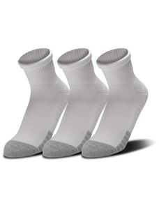 Pánske ponožky Under Armour Heatgear Quarter 3-Pack White