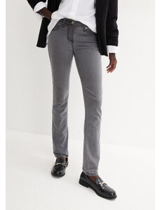 bonprix Strečové džínsy mega streč, farba šedá, rozm. 52
