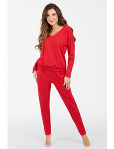 Italian Fashion Dámske domáce oblečenie Karina červené, Farba červená