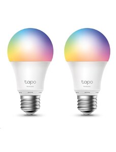 TP-Link Tapo L530E(2-pack) chytrá WiFi stmívatelná LED žárovka (barevná,2500K-6500K,806lm,2,4GHz,E27)