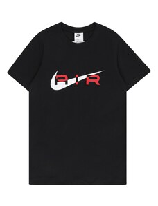 Nike Sportswear Tričko 'AIR' červená / čierna / biela