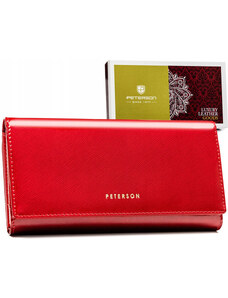 Elegantná, kožená dámska peňaženka na patentku - Peterson