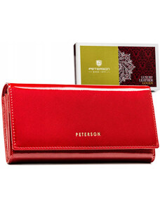 Kožená veľká dámska peňaženka na patentku - Peterson