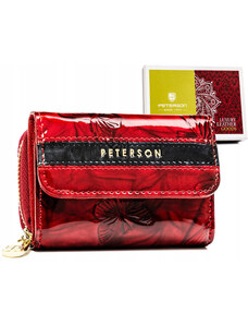 Malá, kožená dámska peňaženka so zapínaním - Peterson