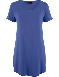 bonprix Dlhé tričko s krátkym rukávom, z udržateľnej viskózy, farba modrá