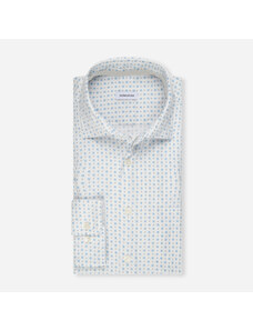Seidensticker Biela pánska košeľa so vzorom, Regular fit