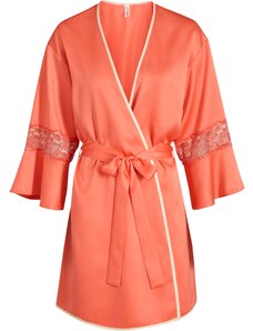 bonprix Saténové kimono, farba oranžová