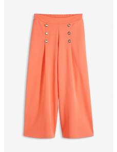 bonprix Culotte nohavice s voľným pásom, farba oranžová