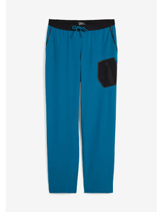 bonprix Strečové funkčné nohavice s vreckami, odpudzujúce vodu, farba modrá