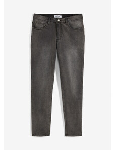 bonprix Strečové džínsy Slim Fit, rovné, farba šedá, rozm. 38