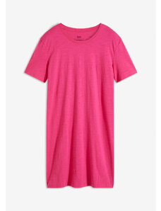 bonprix Nočná košeľa, oversized, z vypaľovaného vlákna, farba ružová