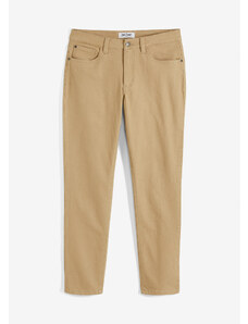 bonprix Strečové džínsy Slim Fit, rovné, farba béžová