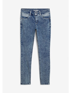 bonprix Tvarujúce džínsy, skinny, stredná výška pásu, farba modrá, rozm. 36