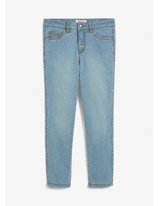 bonprix Sťahovacie džínsy, Skinny, stredná výška pásu, farba modrá