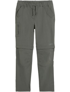 bonprix Chlapčenské funkčné nohavice so zipsmi na skrátenie, farba šedá, rozm. 158