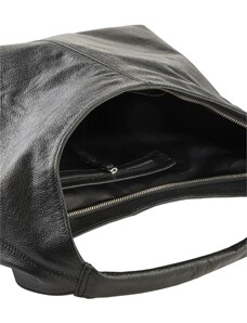 bonprix Kožená taška shopper, farba čierna, rozm. 0