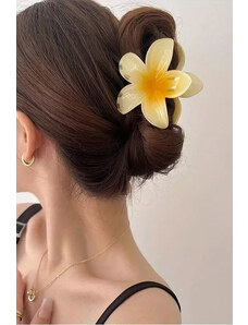 Carla Žltá spona do vlasov Flower Ombre