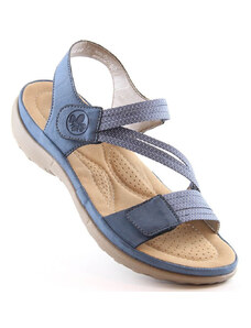 Pohodlné modré sandále Rieker W RKR587