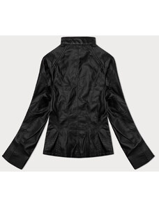 Čierna dámska bunda so stojačikom J Style (11Z8132)