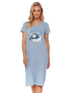 DN Nightwear Tehotenská nočná košeľa Sloth modrá