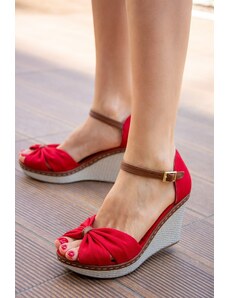 Fox Shoes Topánky na klinoch - Červená - Klin