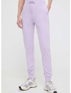 Nohavice Armani Exchange dámske, fialová farba, jednofarebné, 8NYPFX YJ68Z NOS