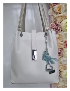 Katrin's Fashion Biela kabelka na plece Chiara