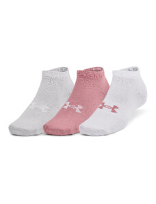 Pánske ponožky Under Armour Essential Low Cut 3-Pack Pink Elixir