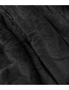 MHM Teplá čierna obojstranná dámska zimná bunda (W610)