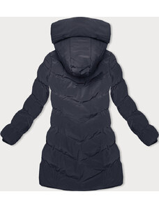 LHD Tmavomodrá zimná bunda s kapucňou (2M-023)