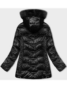 S'WEST Čierna zimná bunda S´WEST s odopínacou kapucňou (B8200-1)