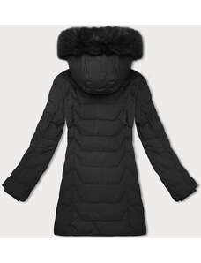 Čierna dámska bunda s kapucňou J Style (16M9121-392)
